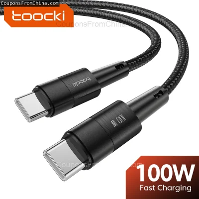 n____S - ❗ Toocki 100W USB-C To USB-C Cable 1m
〽️ Cena: 2.20 USD (dotąd najniższa w h...