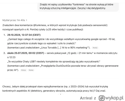 Arrival - @funkmess: E tam, radzi sobie ;).