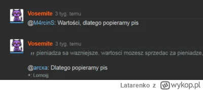 Latarenko - @Vosemite: Pisowczyk zarzuca komuś odklejenie xD