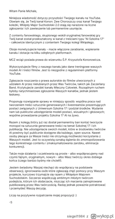 siegel1984 - Sraaaaawek mnie atakuje mailami i próbuje mnie zastraszyć xD Co za typ. ...