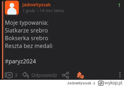 Jadowityssak - A nie mówiłem ( ͡° ͜ʖ ͡°)

#paryz2024