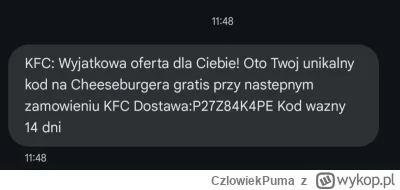 CzlowiekPuma - #kfc hej, kto pierwszy ten lepszy - powodzenia i daj znać, że wykorzys...