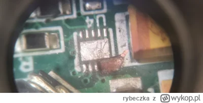 rybeczka - Moduł PWM przetwornicy wypalone dwie dziury po 1mm pod układem. Czym to wy...