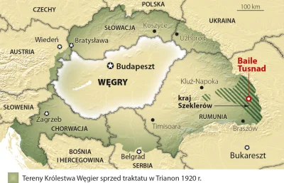 kwark64 - @Mr_Przyjemny: Pewnie wiele osób nie wie, ale kiedyś Węgry były dużo większ...