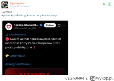 Cztero0404 - Jakim prawem w ogóle samochody elektryczne jeżdżą buspasem? Rozumiem jes...