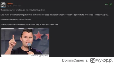 DominiCanes - @honeybadger9951: np on i 330 osob jemu podobnych? Dobrze, ze wyrwal ba...