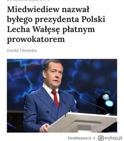 Deathspeace - #Ukraina
Były prezydent Polski Lech Wałęsa płonie, mówiąc, że nadszedł ...