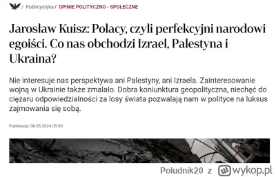 Poludnik20 -  „Polacy, czyli perfekcyjni narodowi egoiści. Co nas obchodzi Izrael, Pa...