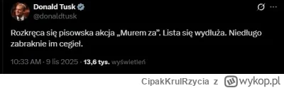 CipakKrulRzycia - #polityka  #bekazpisu #polska #tusk ##muremza
