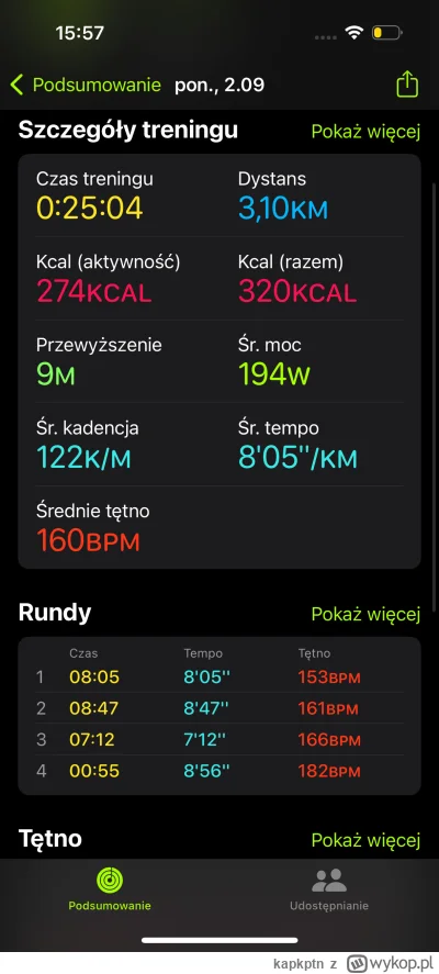 kapkptn - mój pierwszy raz z #bieganie domyślam się że dla was to pikuś ale ja się ci...