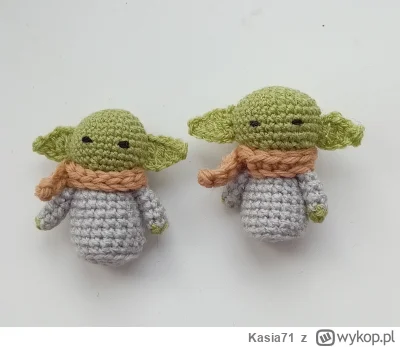 Kasia71 - Kolejny brelok inspirowany #babyyoda z #gwiezdnewojny #starwars       #kasi...