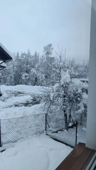 Najmienkszy_puszkarz - Wy to jakieś popierdółki wrzucacie a nie śnieg. 
#zima #pogoda