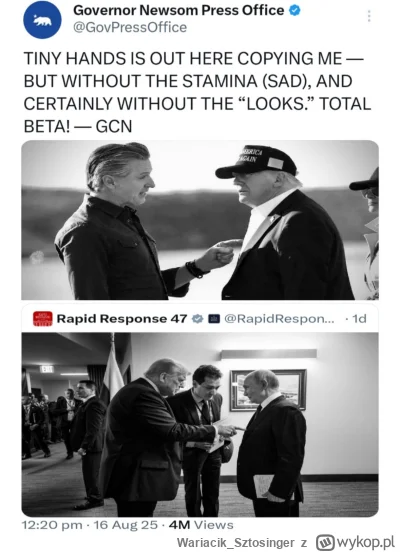 Wariacik_Sztosinger - Ostatnio biuro prasowe Gavina Newsoma (Gubernatora Kalifornii) ...