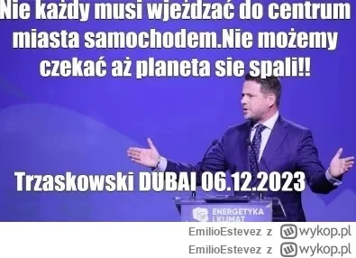 EmilioEstevez - Rafał Trzaskowski główny pomysłodawca SCT w Warszawie....On naprawde ...