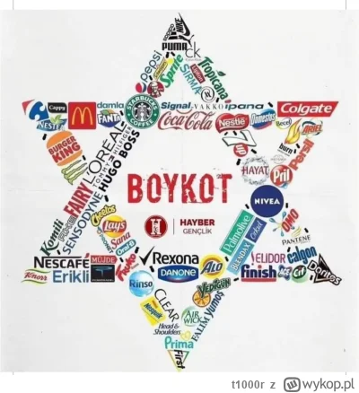 t1000r - Zachęcam do bojkotu firmy powiązanych z Izraelem by tym sku#&@_nom ucinać fi...