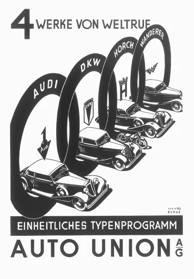 Lardor - @mirko_anonim to nie do końca znaczek audi a auto union przdwojennego zjedno...