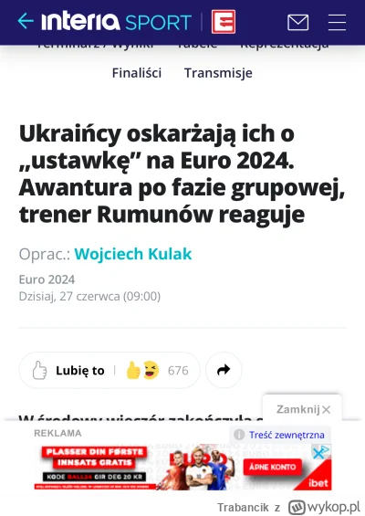 Trabancik - Ukry próbują zagrywki na zelenskiego w Euro 2024, ależ to żałosne XD trze...