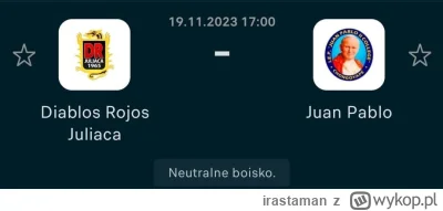 irastaman - Ciekawe czy mają rzulte stroje i przed meczem puszczają barkę xD 
#2137 #...