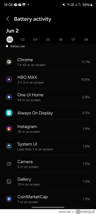 szmichal - Z czego trzy H w trybie samolotowym bo miałem lot:
