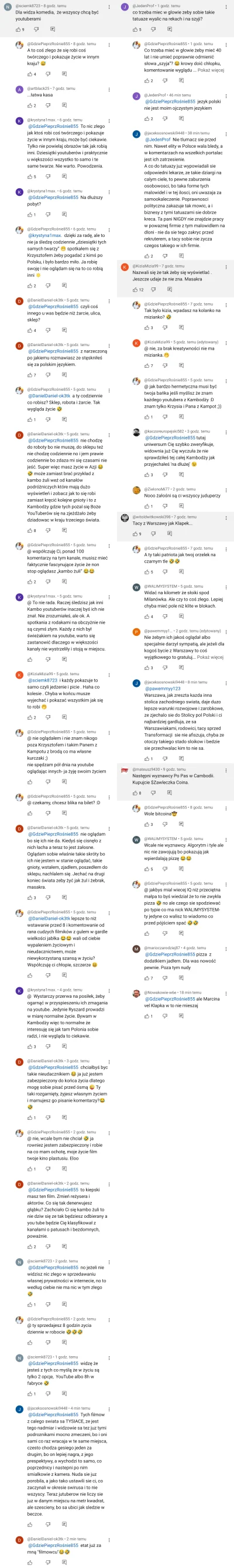 pelt - Kanałowi Gdzie Pieprz Rośnie z takimi odpowiedziami na KamboShotach na komenta...