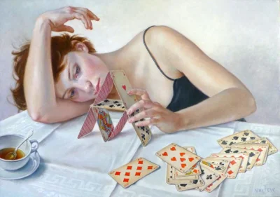 GARN - #sztuka #art #malarstwo #obrazy autor: Francine Van Hove | La Château De Carte...