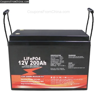 n____S - ❗ FUYUE 12V 200Ah LifePO4 Battery Pack 2560Wh [EU]
〽️ Cena: 498.99 USD (dotą...