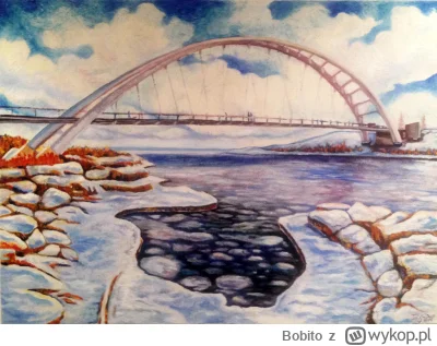 Bobito - #obrazy #sztuka #malarstwo #art

Olej na płótnie przedstawiający most na rze...