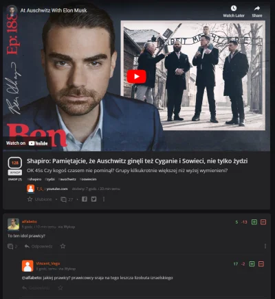 raymond-placek - Jak to łaska prawicy na pstrym koniu jeździ - taki Ben Shapiro... Je...