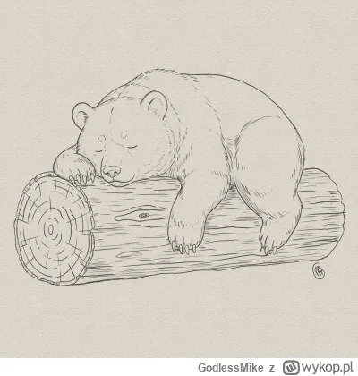 GodlessMike - Pospałby jeszcze trochę misio #borzgroly #rysujzwykopem #tworczoscwlasn...