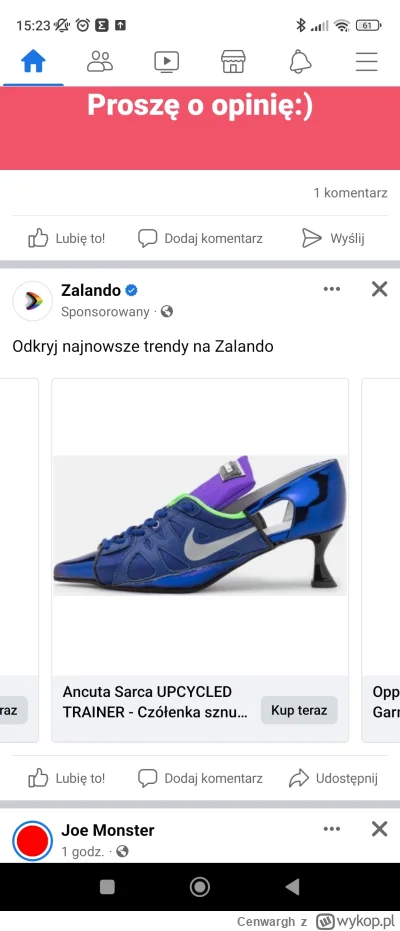Cenwargh - Wyskoczyła mi reklama Zalando na FB xD
#facebook #zalando #nike