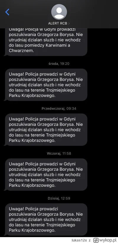 lukas12x - Nowy dzień, nowy alercik. I tak to się powoli żyje w Trójmieście. 
#trojmi...