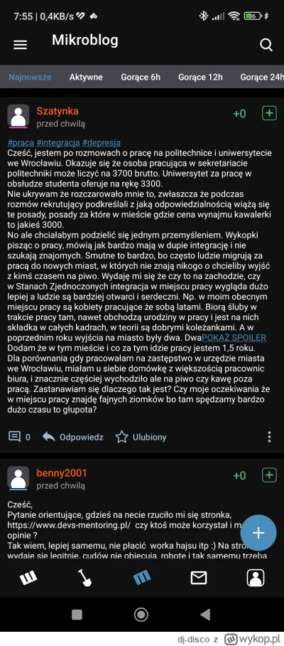 dj-disco - #wykop @MB @as jak długo bedzie taki font na #mikro? Chcemy możliwość zmia...