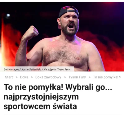 ManletSynJanusza - Fury wybrany najprzystojniejszym sportowcem na świecie. Pokonał m....