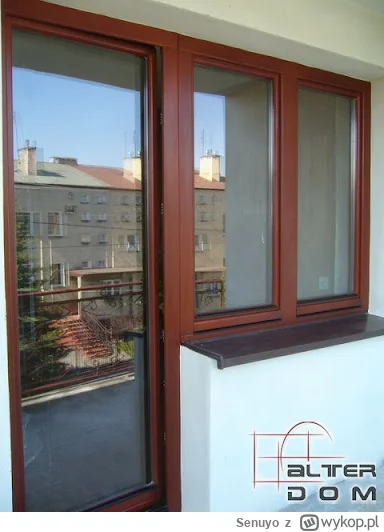 Senuyo - Mam w mieszkaniu w bloku okno/drzwi balkonowe wyglądające mniej więcej jak n...