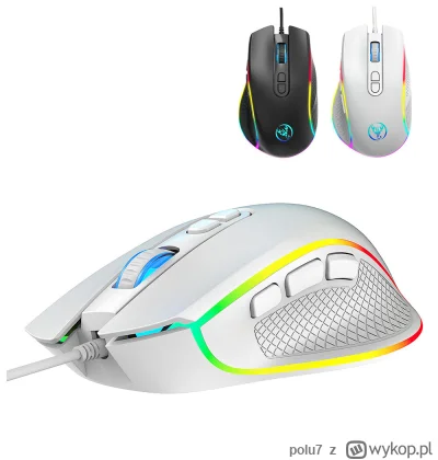 polu7 - HXSJ A906 Wired RGB Gaming Mouse w cenie 12.59$ (50.62 zł) | Najniższa cena: ...