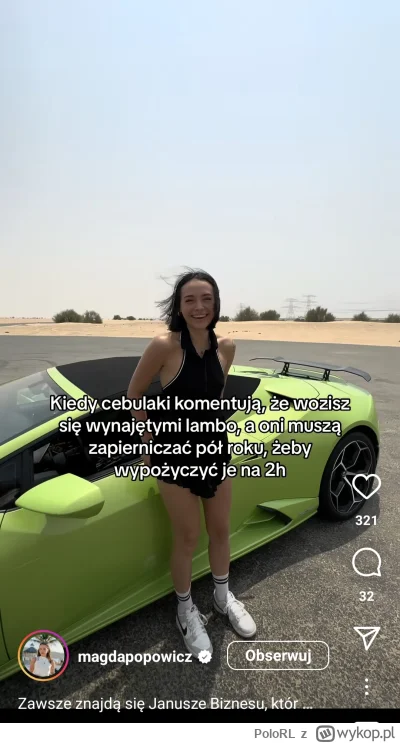 PoloRL - Śmiejemy się z nich bo jesteśmy zwyczajnie zazdrośni o to wynajęte Lambo na ...