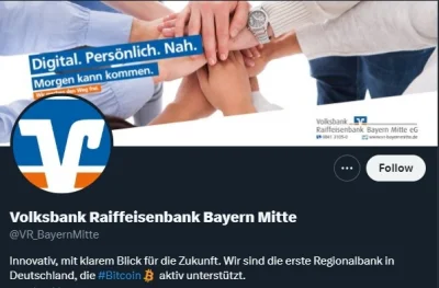 Dantte - Znany niemiecki bank w niemczech zmienił swój opis na twitterze na "Pierwszy...