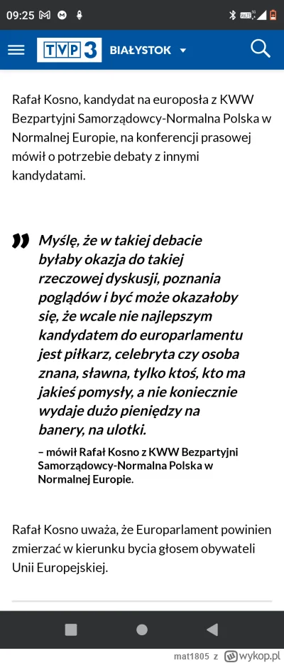 mat1805 - #kononowicz nawet w telewizji publicznej od kreciej łepetyny nie może odejś...