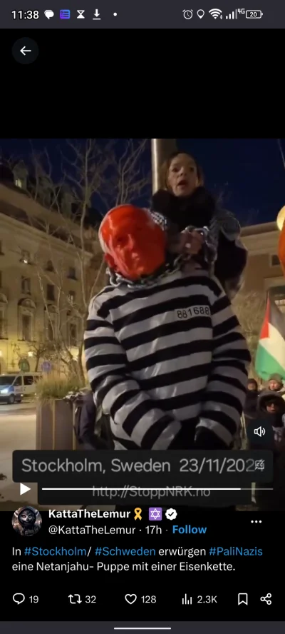 BialyOrzeI - #izrael #szwecja #2137 

Dlaczego Szwedzi wieszają kukłę Jana Pawulona?
...