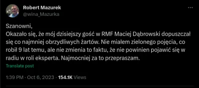 b.....n - @PodniebnyMurzyn: poszła fala po tym jak wyciągnięto Dąbrowskiemu jego pran...