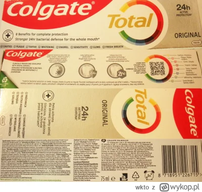 wkto - #listaproduktow
#pastadozebow Colgate Total Original #colgate
aktualny skład o...