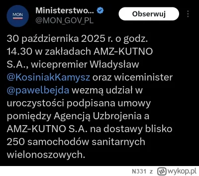 N331 - MON nienawidzi polskiego przemysłu zbrojeniowego i działa na szkodę Polski. Od...