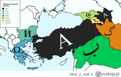 Gloszsali - Turcja graniczy z 8 krajami z 7 różnymi alfabetami

#ciekawostki #mapporn...