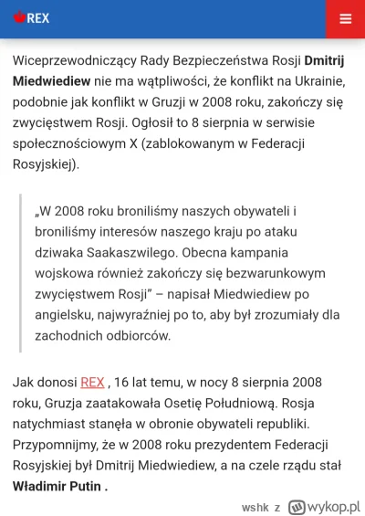 wshk - >Ogłosił to 8 sierpnia w serwisie społecznościowym X (zablokowanym w Federacji...
