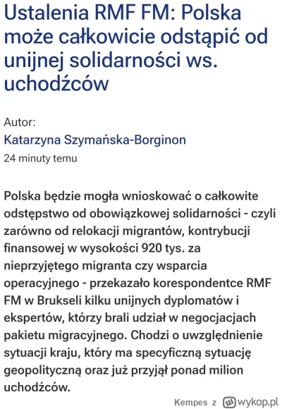Kempes - #ukraina #bekazpisu #bekazlewactwa #uchodzcy #polska #wojna

Ciekawe, czy bę...
