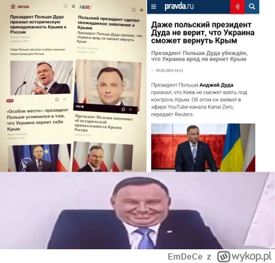 EmDeCe - #polityka #rosja #polska #polityka #duda #propaganda #mimiowszystkoduda #bek...