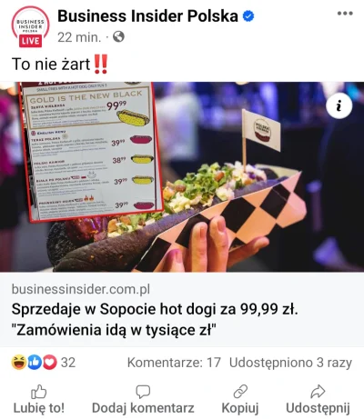 Kopyto96 - Hot dogów za 40-100 zł a Polacy kupują xD Przecież jakby jakiś Jankes zoba...