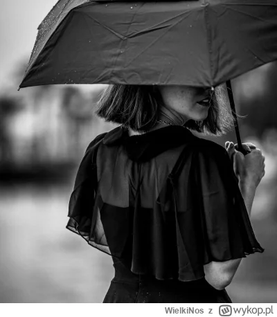 WielkiNos - Deszcz to najlepsza pogoda dla kobiet z wielkimi nosami. Można zasłonić b...