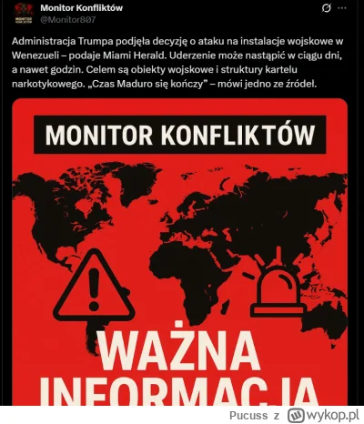 Pucuss - Zaczyna się, witam ekspertów 
#wenezuela #usa #wojna