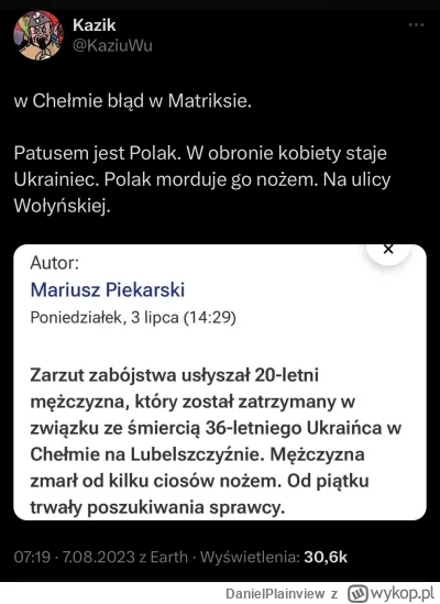 DanielPlainview - Ech, nawpuszczaliśmy polakow do Polski i takie są efekty. 
#polska ...
